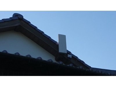 糸島市の志摩師吉でデザインアンテナ工事です