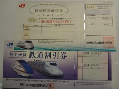 JR九州 株主優待券 「買取」 歓迎 到着したその日が高価買取のコツです