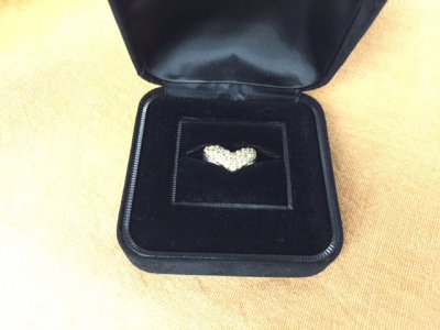 プラチナ　ゴールド　コンビ　ダイヤリング　お買取りさせて頂きました。