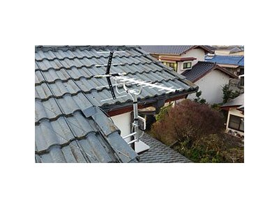 ネットからのご依頼で糸島のうるうでアンテナ工事