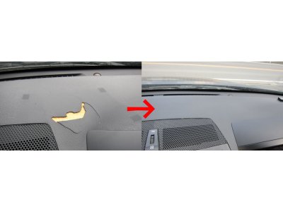 トヨタ・マークX　ダッシュボード表皮剥がれ修復　　－トータルリペア　ヤギ　長崎－