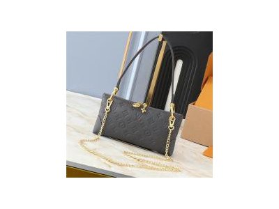 LOUIS VUITTON ショルダーバッグ モノグラム グレー ゴールドチェーン ハート型金具 ルイヴィトン