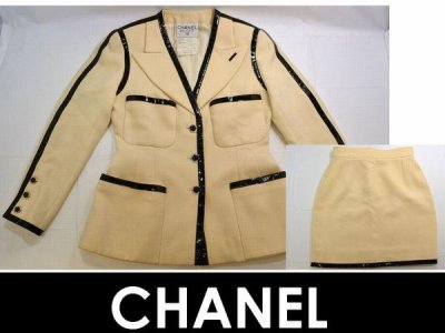 CHANEL/シャネル ウールセットアップ/スーツスカート40