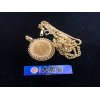 ☆金価格高騰中!!売り時です!!☆　【純金金貨付きネックレス　K24・K18　喜平チェーンネックレス】高価買取させて頂きました!!　高いレートが引き続き続いています。それに伴い金製品のお持込が急増中です(^-^)!!　是非、この波に乗ってください!!　高価買取致します☆