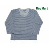 【RAGMART】レース付きボーダー長袖Tシャツ　80-120(1121025、2121025)【2012春】