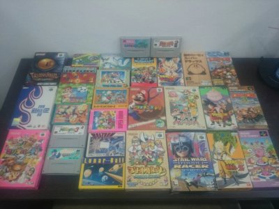 大量のゲームソフト
