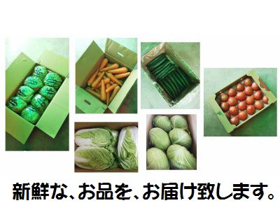 新鮮な、お品を、お届け致します。