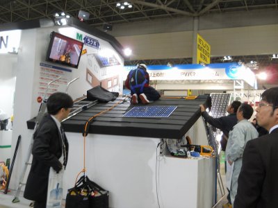 太陽電池パネル取付け工事安全対策システム