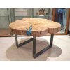 【ハンドクラフト家具】Olive Resin Wood Side Table/オリーブのレジンウッドサイドテーブルが入荷しました【無垢材家具・目黒区・出張買取】