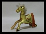 ビンテージ 刺繍の馬 マスコット布人形 