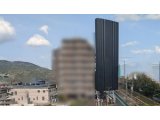 糸島市の波多江駅前でアンテナ工事