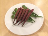 赤オクラ　　三浦野菜