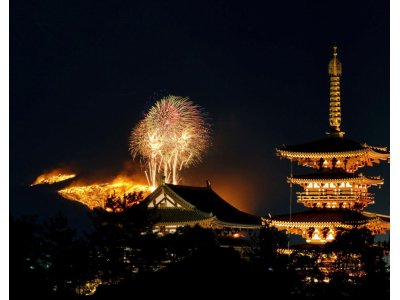 明日、若草山の山焼きです！