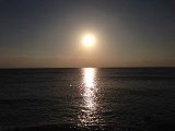沖縄　ダイビング　夕日も最高の砂辺。