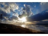 日本海に沈む夕日