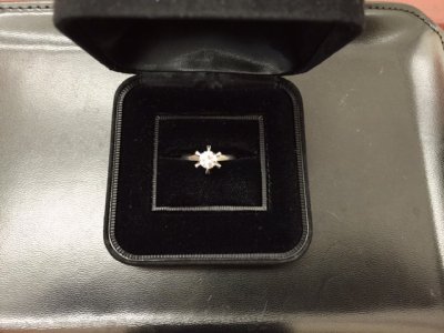 PT900 プラチナダイヤリング 0.52カラット お買取りさせて頂きました。