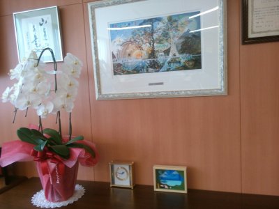 9/3　滋賀医科大学病院に「ミニ絵画展」の作品を寄贈しました。