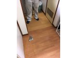 賃貸マンション洗面所床改修工事④