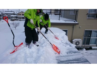 会津若松市内雪おろし！