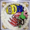 ミニオン、仮面ライダーキャラクターケーキ