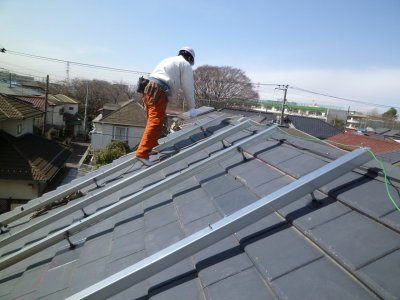 パナソニック製太陽光発電工事⑪