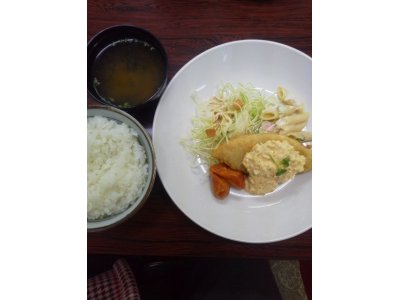 白身魚フライタルタルソース定食