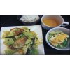 日替わりランチセット(メイン料理＆ご飯＆小鉢(麻婆豆腐or　棒棒鶏)＆スープ）