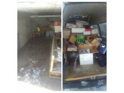 白石区中央にて 車庫の中の不用品回収 札幌市便利屋 TAKUMI合同会社