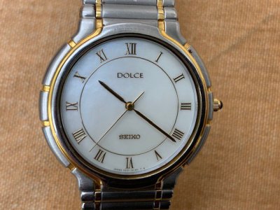 セイコー ドルチェ クオーツ腕時計 高額査定となりました。 電池切れも買取OK そのままお持ち下さい