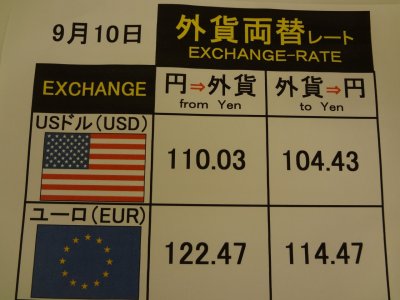 外貨両替 土日もOK 小銭セントも可能 ドル セント お売り下さい