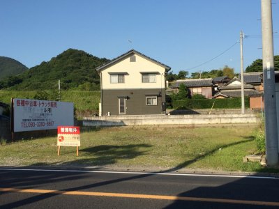 国道11号線沿い貸土地