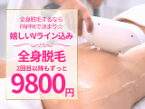 全身脱毛(Vライン脱毛込み・お顔&IOなし)