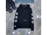 CHROME HEARTS パーカー 花柄 CERTIFIED CHROME ブラック クロムハーツ