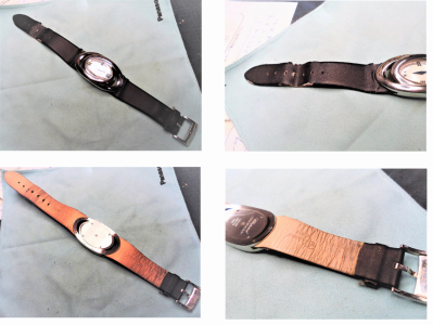 NO 322　ショパール　腕時計用　革ベルト製作　#1
