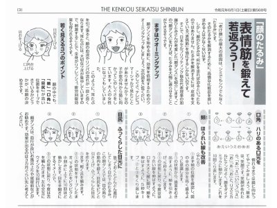 マスクで隠れてますが・・・「顔のたるみ」表情筋を鍛えて若返ろう!