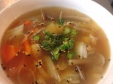 ホタテと春野菜の薬膳スープ