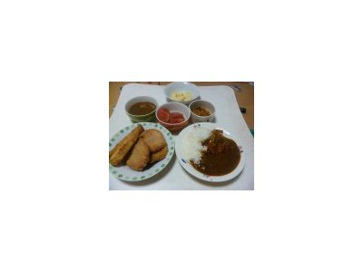 旦那カレーと不思議な揚げ物