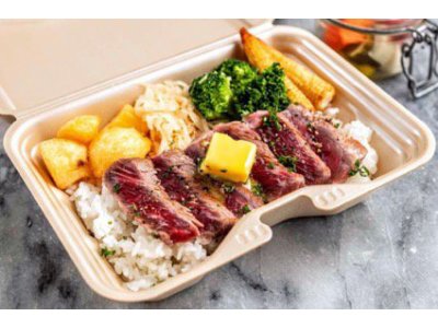 100gステーキ　レモン＆バターソース