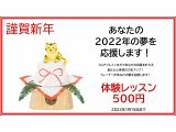 2022年の夢を応援！体験レッスン500円！