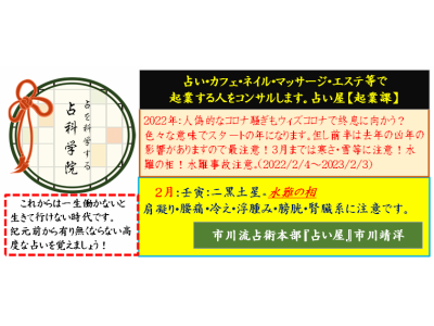 ２月は？腎経注意！