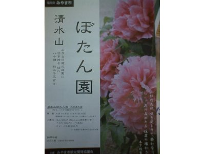 みやま市瀬高町清水山のぼたん園が開催しました。（＾＾）ｖ