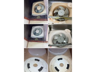 札幌市厚別区にて換気扇と照明器具のお掃除便利屋タクミ美園店
