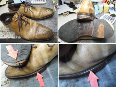 NO 215　紳士靴　BARNI　バルニ　修理　#1