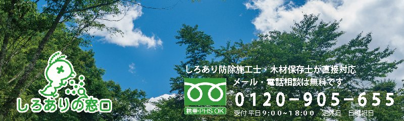 【福岡県古賀市】でシロアリ駆除・羽アリ駆除は専門家による「しろありの窓口」