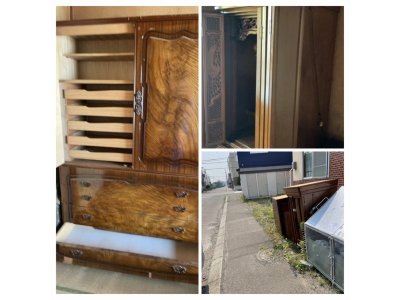 札幌市白石区にて大型家具の搬出作業便利屋タクミ
