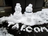 雪だるま作りました！！