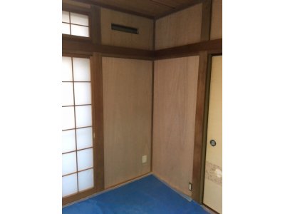 和室壁改修工事③