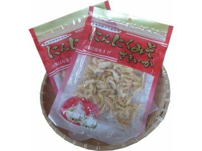 噛めば噛むほどうまい！にんにく味噌さきいか２パック