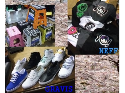 NEFF & GRAVIS 春一番！吹いてます(^O^) 