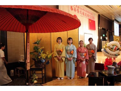 　春節祭で呈茶をしました（胡蝶スクール）